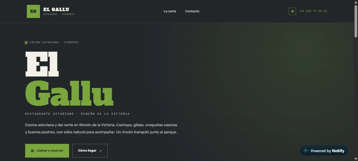 Captura de la web de El Gallu